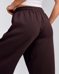 Foundations Cosy Oversized Joggers | Plum Brown