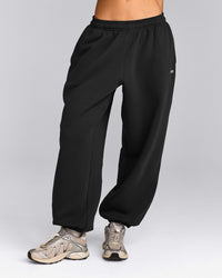 Foundations Cosy Oversized Joggers | Soft Black