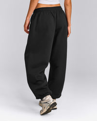 Foundations Cosy Oversized Joggers | Soft Black