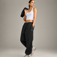 Foundations Cosy Oversized Joggers | Soft Black