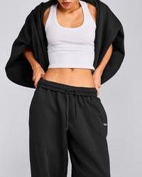 Foundations Cosy Oversized Joggers | Soft Black