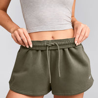 Foundations Cosy Oversized Shorts | Alpine Green