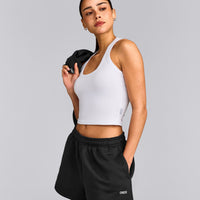 Foundations Cosy Oversized Shorts | Soft Black
