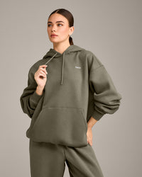 Foundations Cosy Oversized Hoodie | Alpine Green
