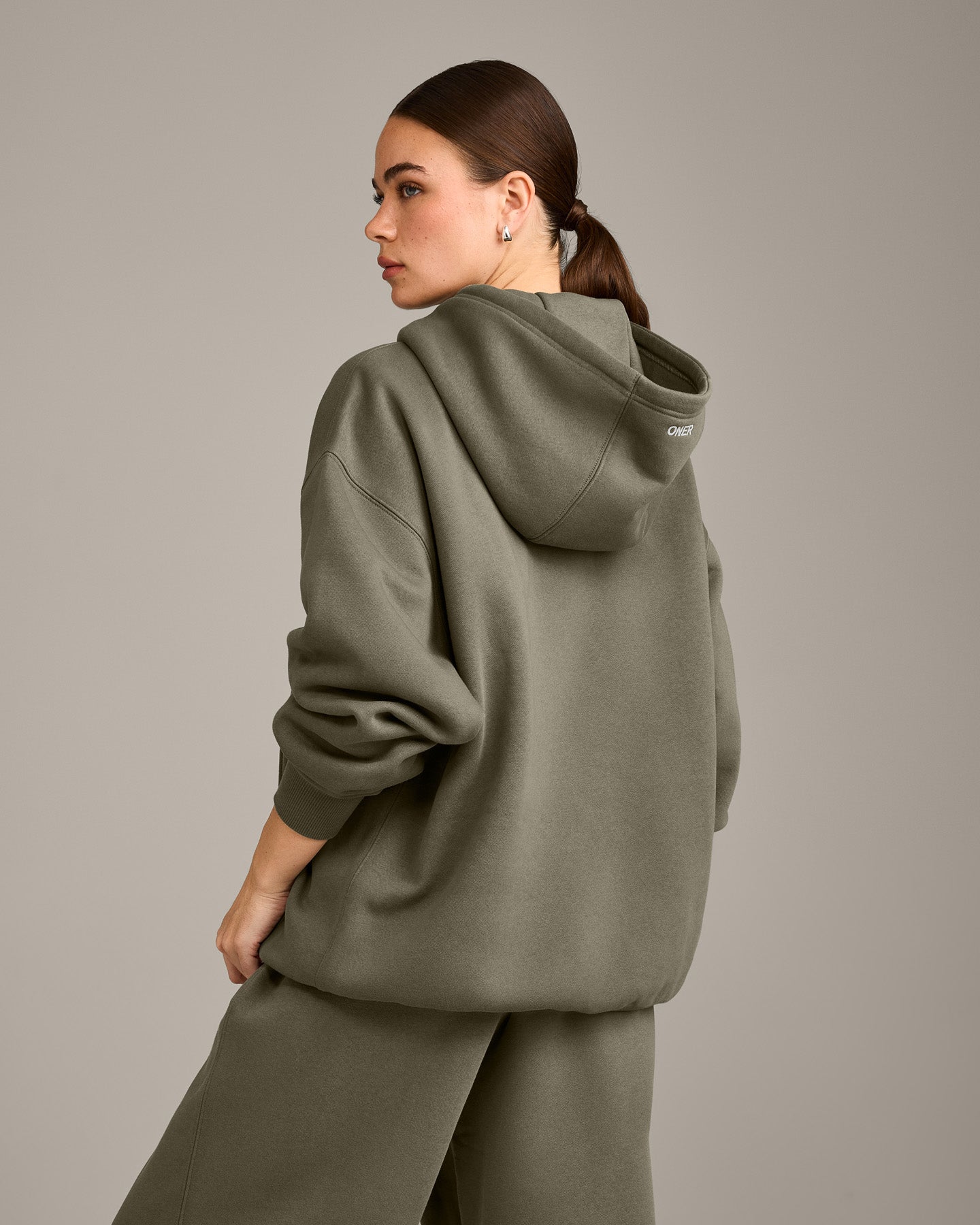 Foundations Cosy Oversized Hoodie | Alpine Green