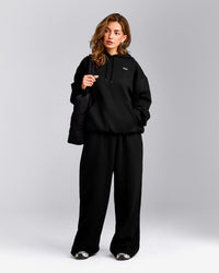 Foundations Cosy Oversized Hoodie | Black