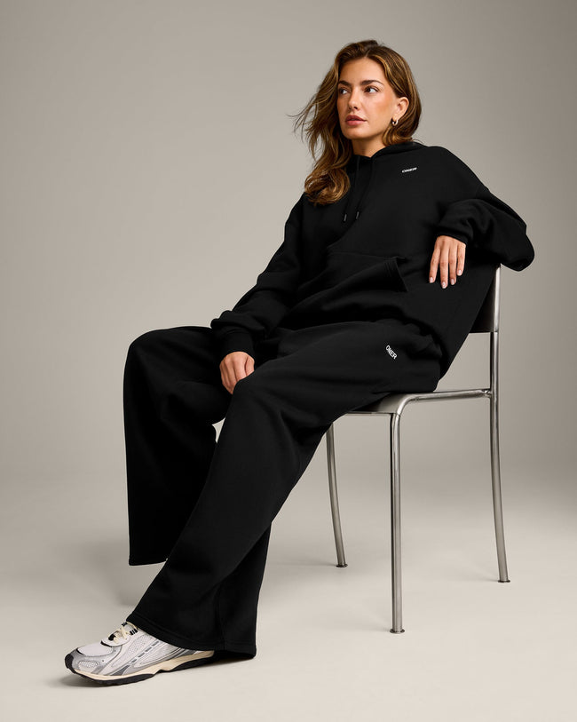 Foundations Cosy Oversized Hoodie | Black