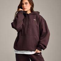 Foundations Cosy Oversized Hoodie | Plum Brown