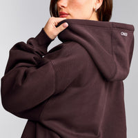 Foundations Cosy Oversized Hoodie | Plum Brown