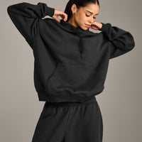 Foundations Cosy Oversized Hoodie | Soft Black
