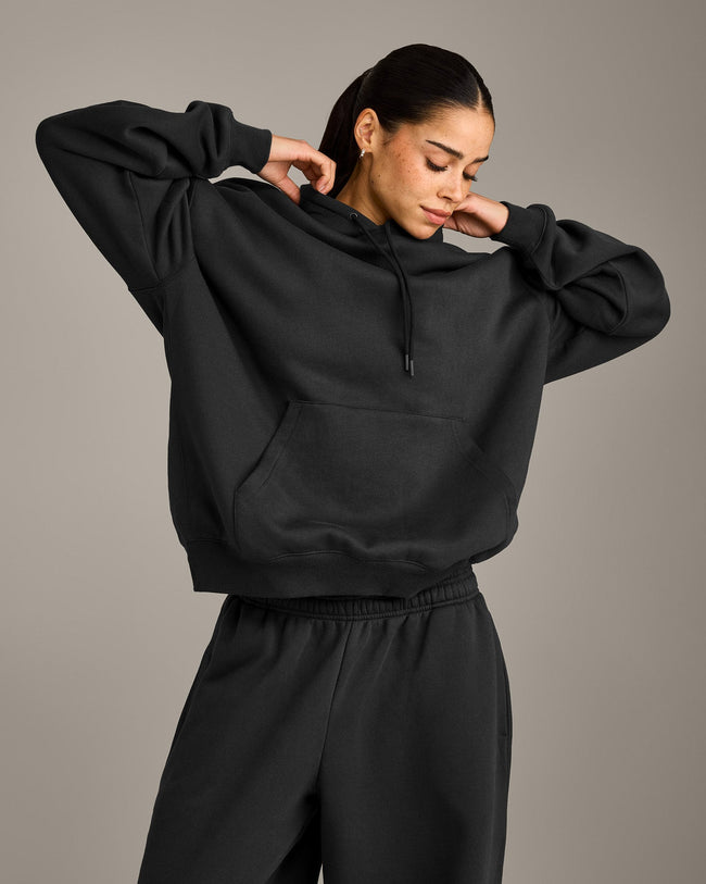 Foundations Cosy Oversized Hoodie | Soft Black