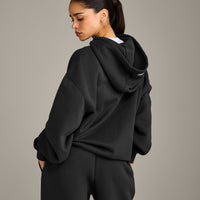 Foundations Cosy Oversized Hoodie | Soft Black