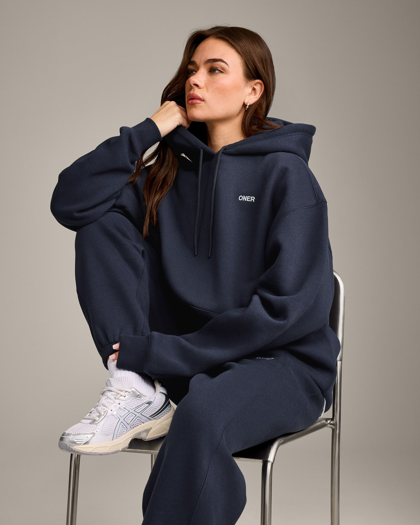 Foundations Cosy Oversized Hoodie | True Blue