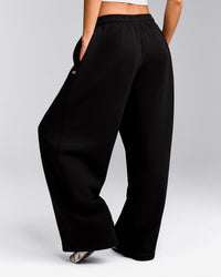Foundations Cosy Oversized Straight Leg Joggers | Black