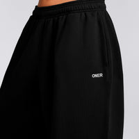 Foundations Cosy Oversized Straight Leg Joggers | Black