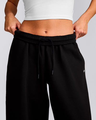 Foundations Cosy Oversized Straight Leg Joggers | Black