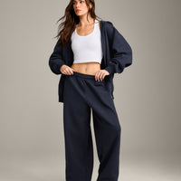 Foundations Cosy Oversized Straight Leg Joggers | True Blue