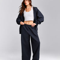 Foundations Cosy Oversized Straight Leg Sweatpants | True Blue