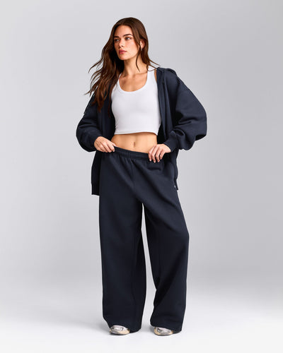 Foundations Cosy Oversized Straight Leg Sweatpants | True Blue