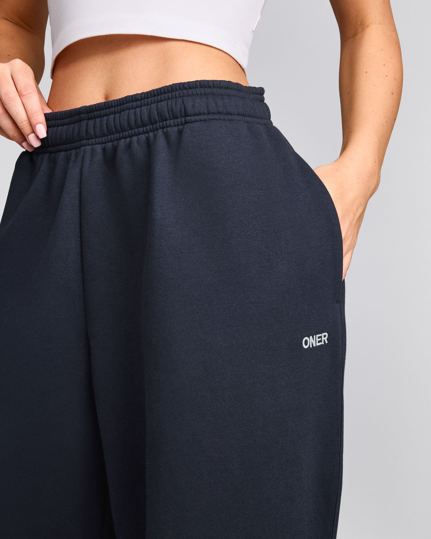 Foundations Cosy Oversized Straight Leg Sweatpants | True Blue