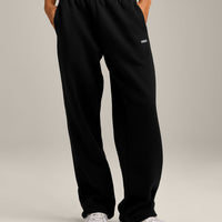 Foundations Cosy Straight Leg Joggers | Black