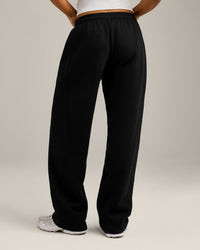 Foundations Cosy Straight Leg Joggers | Black