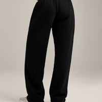 Foundations Cosy Straight Leg Joggers | Black