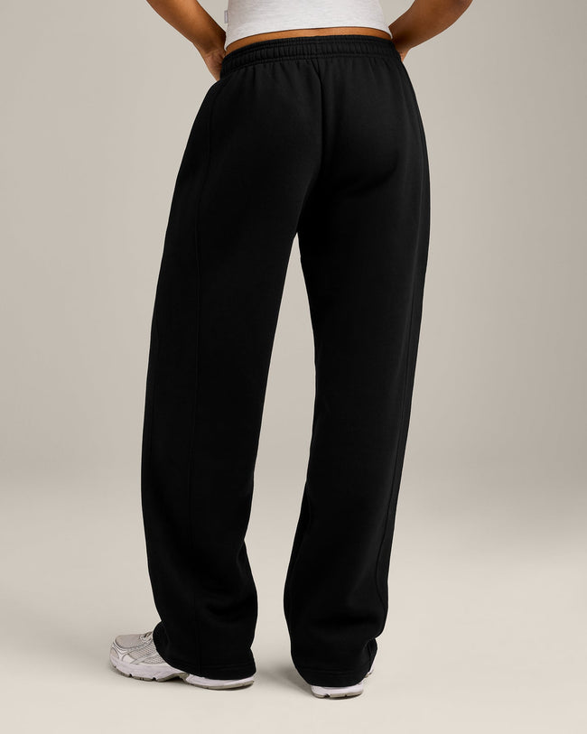 Foundations Cosy Straight Leg Joggers | Black