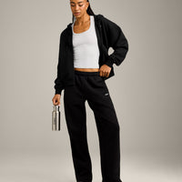 Foundations Cosy Straight Leg Joggers | Black