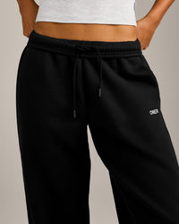 Foundations Cosy Straight Leg Joggers | Black