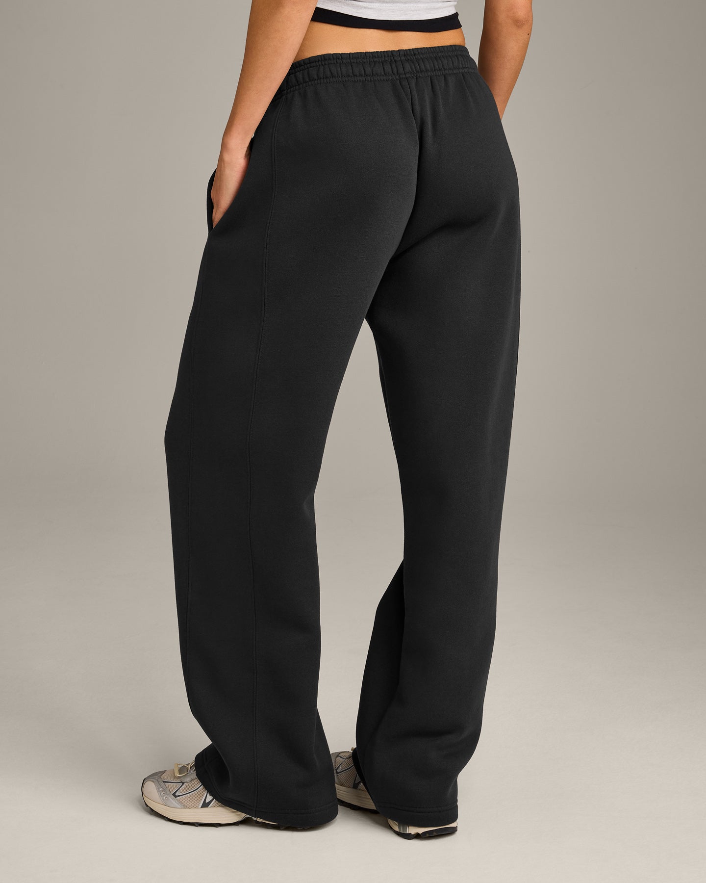 Foundations Cosy Straight Leg Joggers | Soft Black