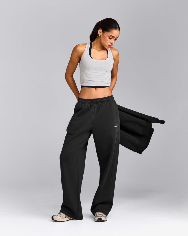 Foundations Cosy Straight Leg Sweatpants | Soft Black