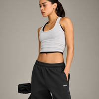 Foundations Cosy Straight Leg Joggers | Soft Black