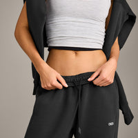 Foundations Cosy Straight Leg Joggers | Soft Black