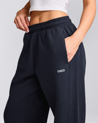 Foundations Cosy Straight Leg Joggers | True Blue