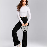 Mellow™ Motion Crew Neck Long Sleeve Mid Top | White