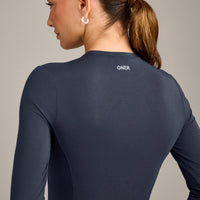 Mellow™ Motion Crew Neck Long Sleeve Top | True Blue