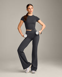 Mellow™ Motion Crew Neck Mid Top | Coal