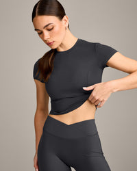 Mellow™ Motion Crew Neck Mid Top | Coal