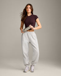 Mellow™ Motion Crew Neck Mid Top | Plum Brown