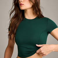 Mellow™ Motion Crew Neck Mid Top | Racing Green