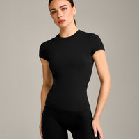 Mellow™ Motion Crew Neck Top | Black