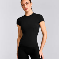 Mellow™ Motion Crew Neck Top | Black