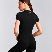 Mellow™ Motion Crew Neck Top | Black