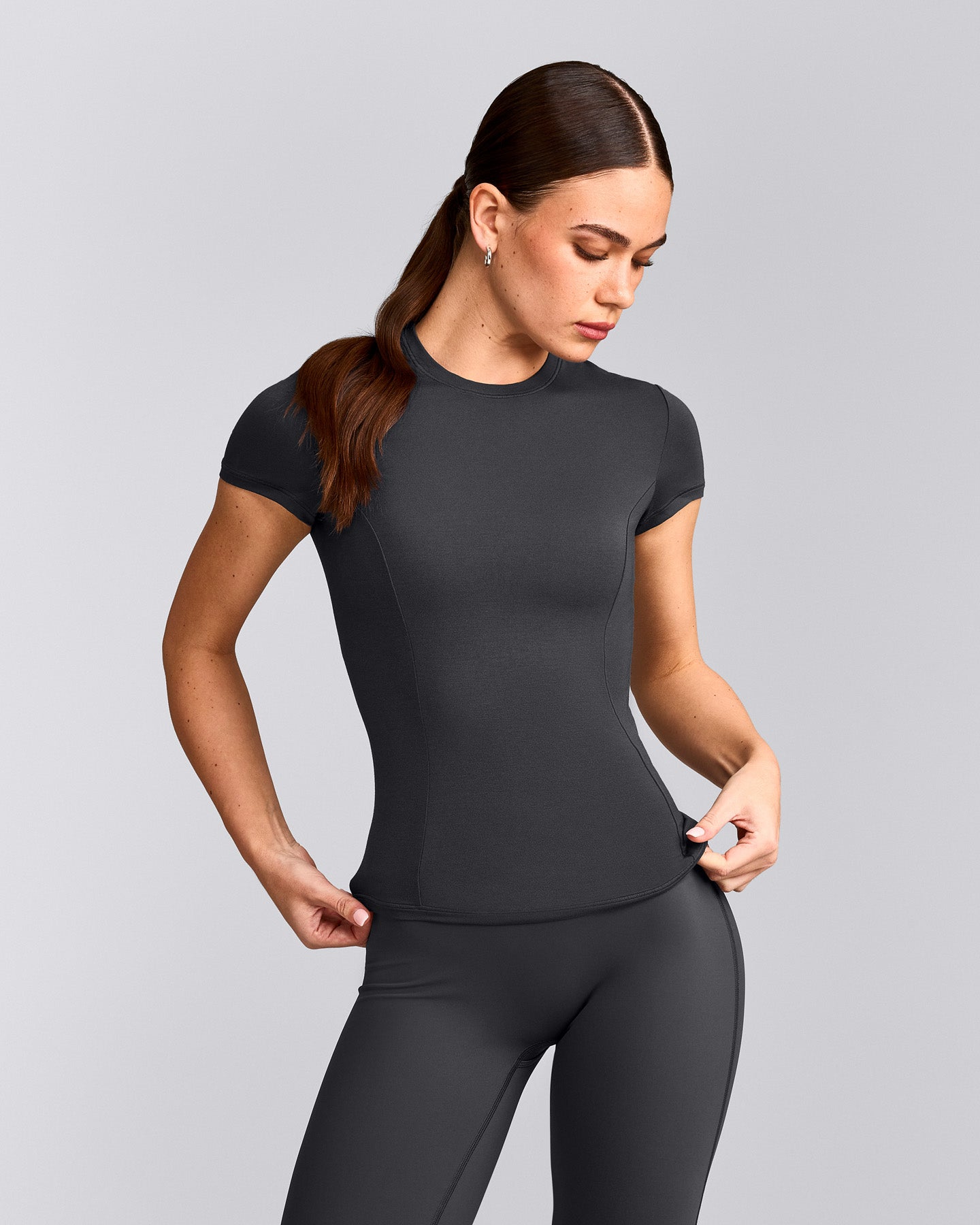 Mellow™ Motion Crew Neck Top | Coal