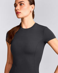Mellow™ Motion Crew Neck Top | Coal