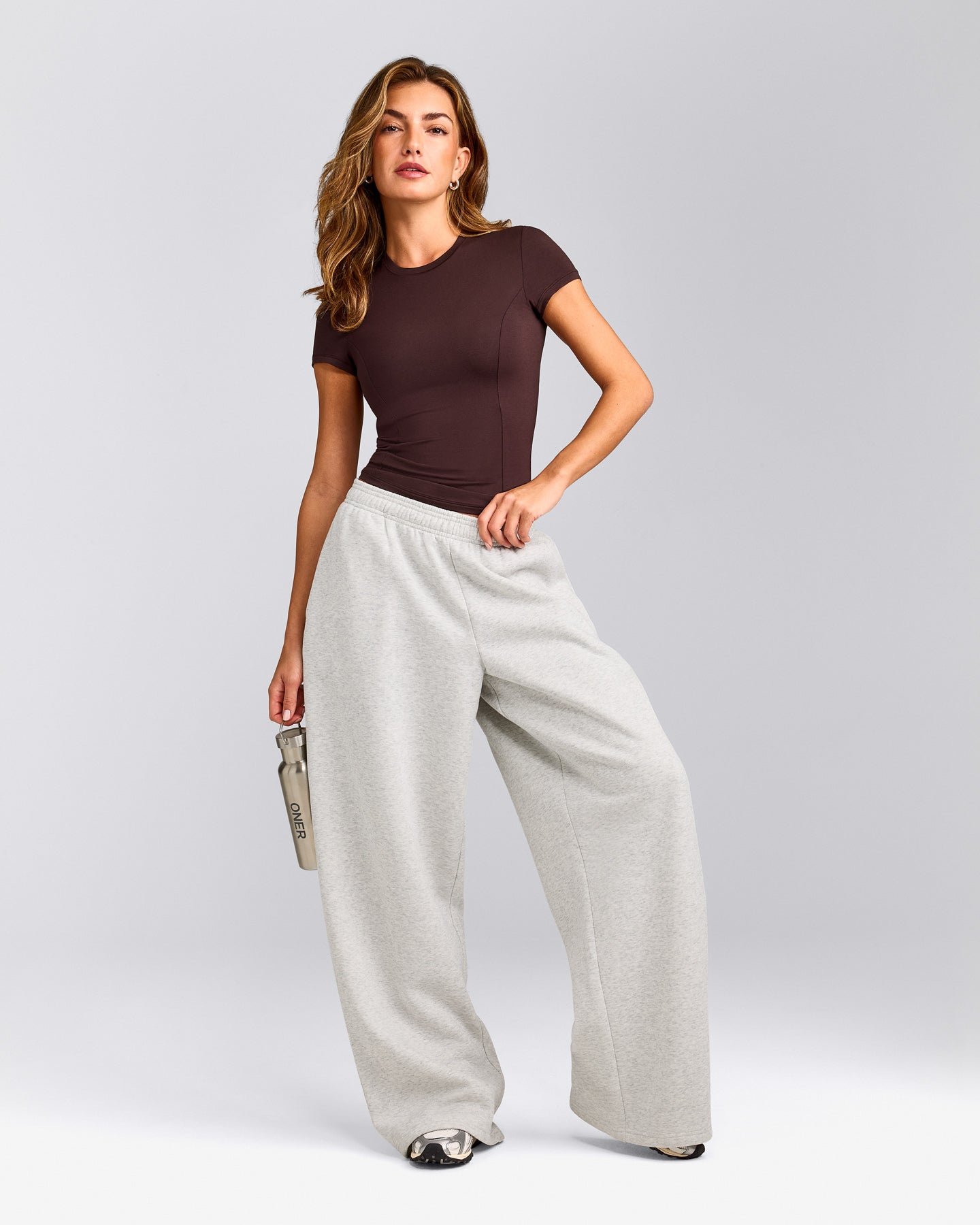 Mellow™ Motion Crew Neck Top | Plum Brown