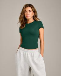 Mellow™ Motion Crew Neck Top | Racing Green