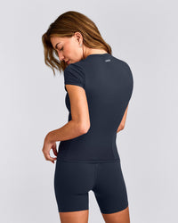 Mellow™ Motion Crew Neck Top | True Blue