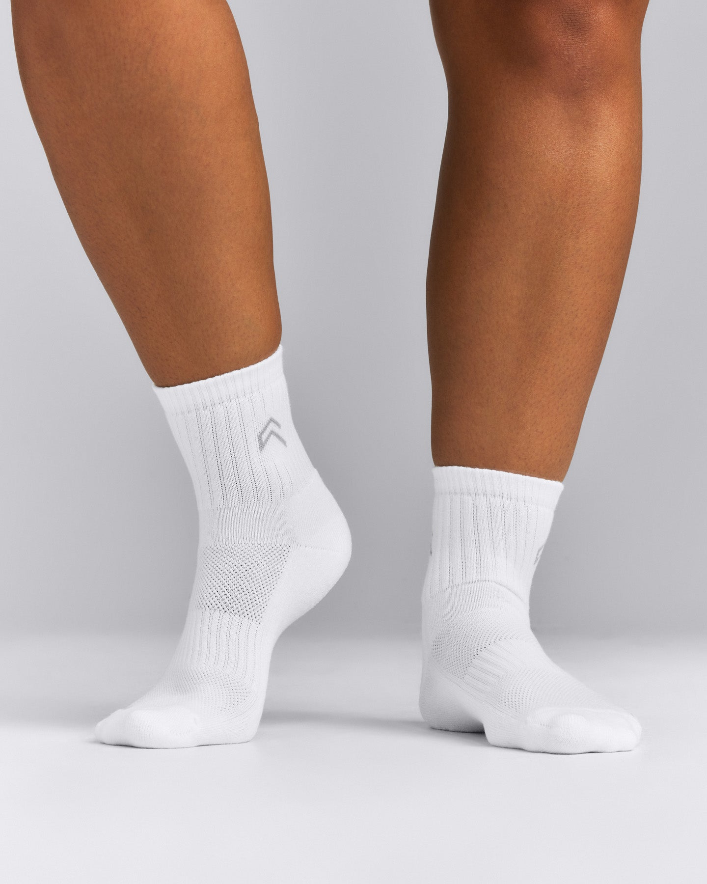 Mid Crew Socks 3 Pack | White